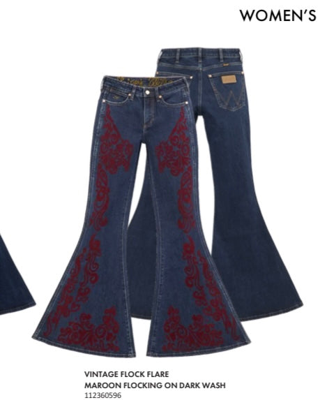 Lainey Flocking Wrangler Jeans