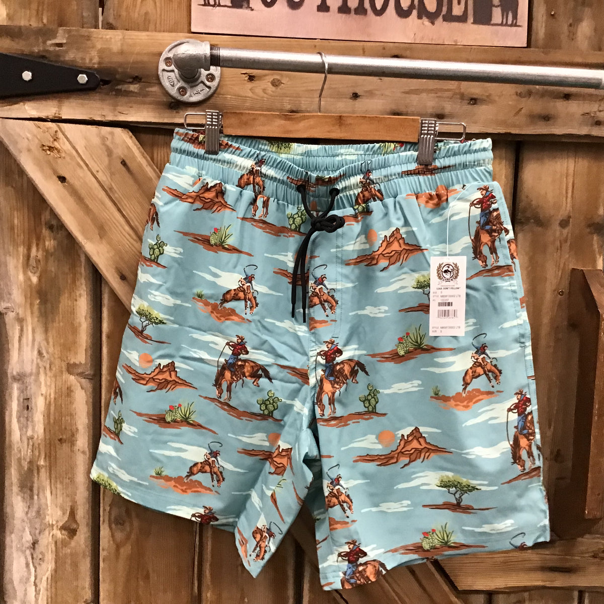 Cinch | Men's Print Swim Trunk Orange main image 1