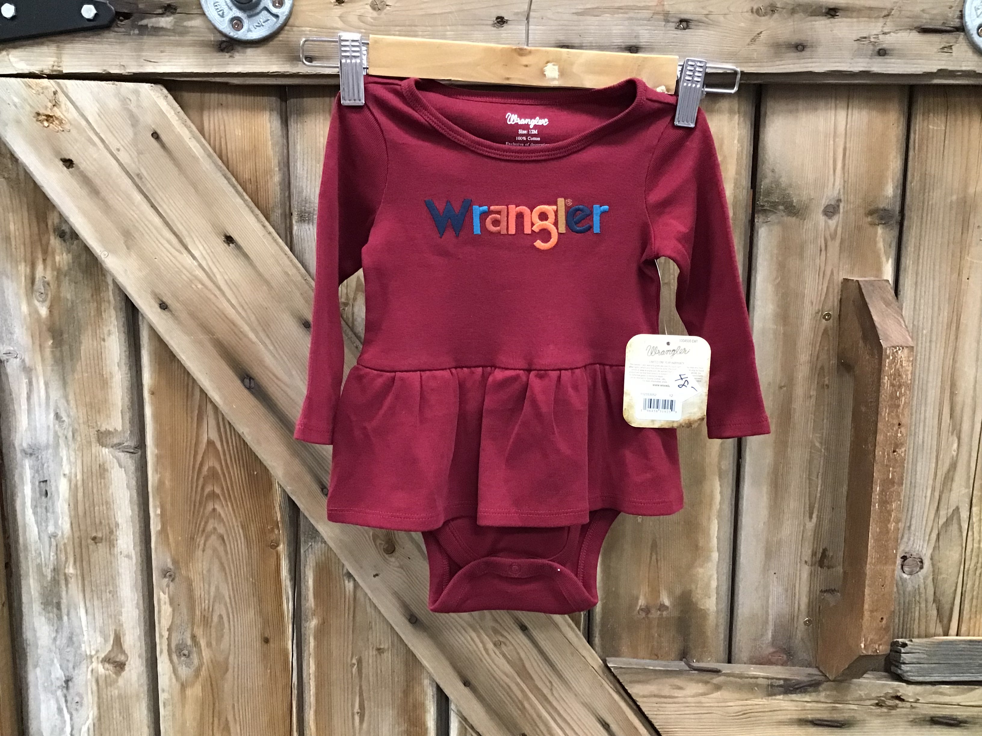 Wrangler Infant Girl's Onesie Assorted 12M