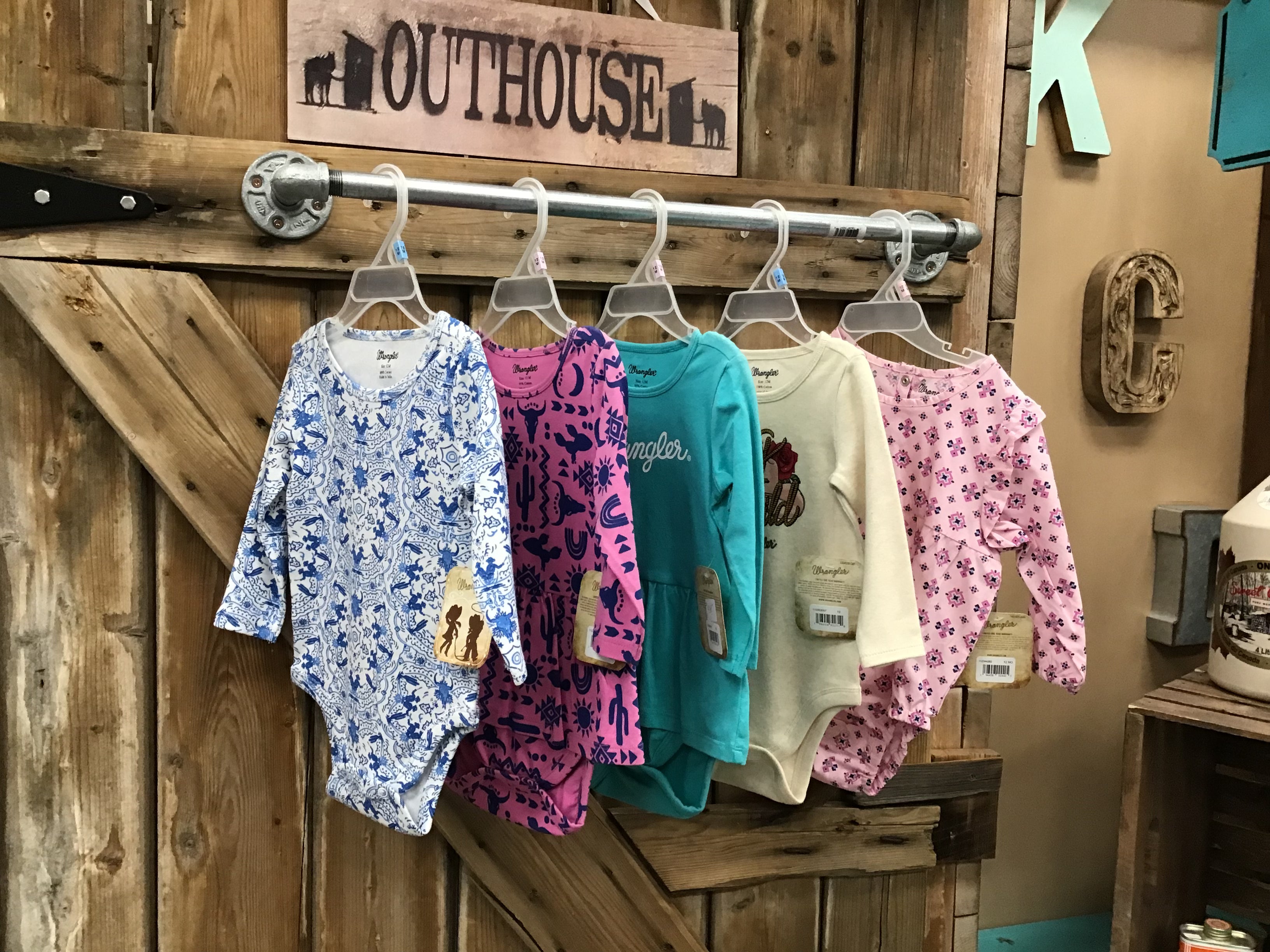 Wrangler Infant Girl's Onesie Assorted 12M