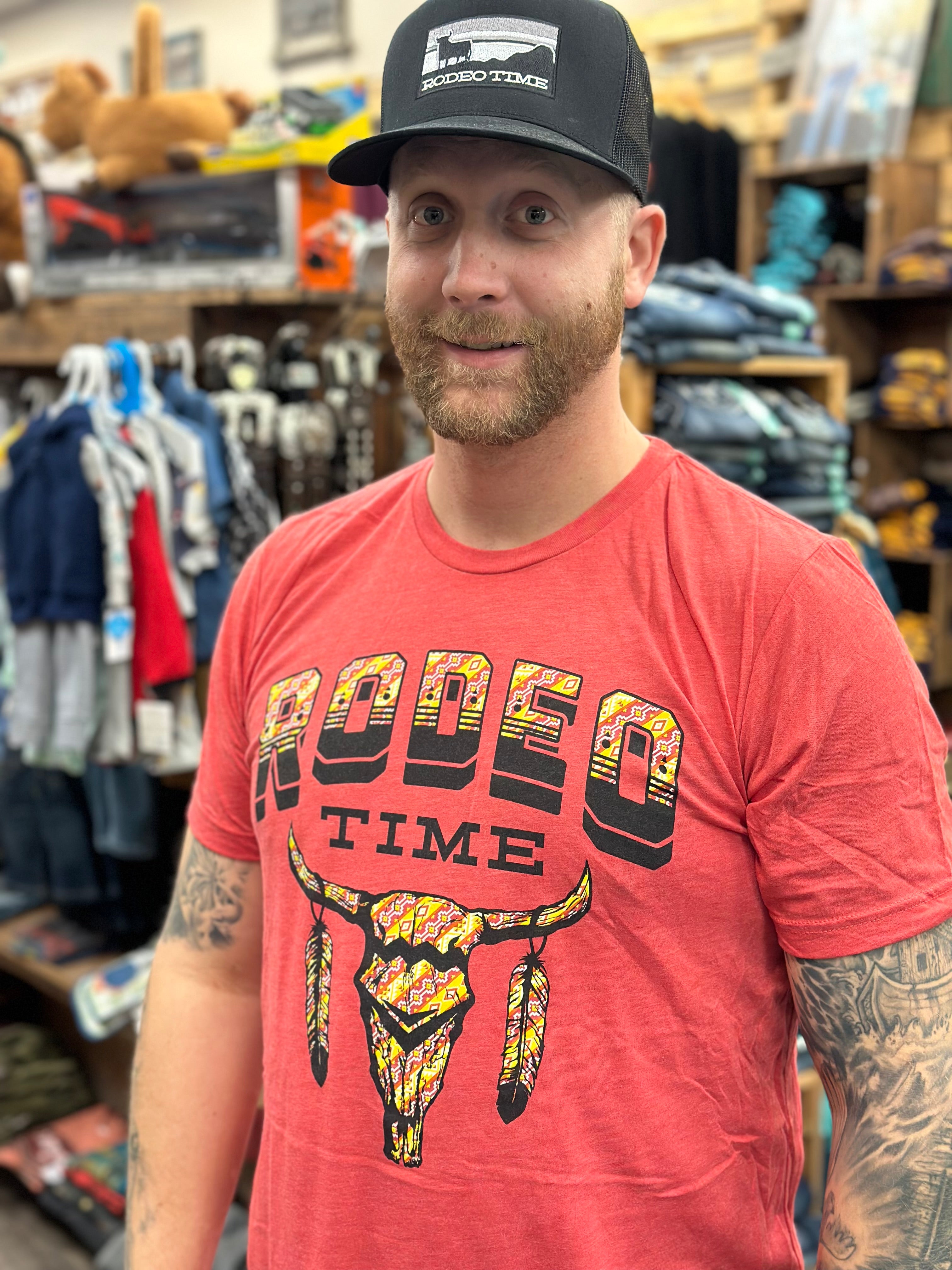Rodeo Time Unisex Red Tee
