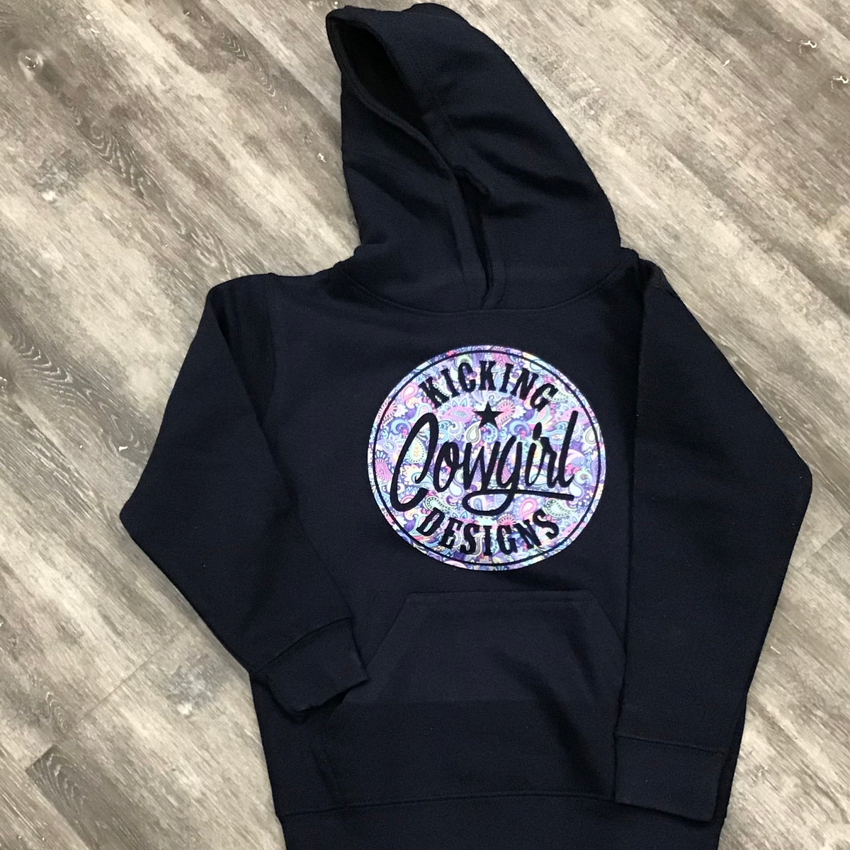 Youth Navy Hoodie - Philly Paisley