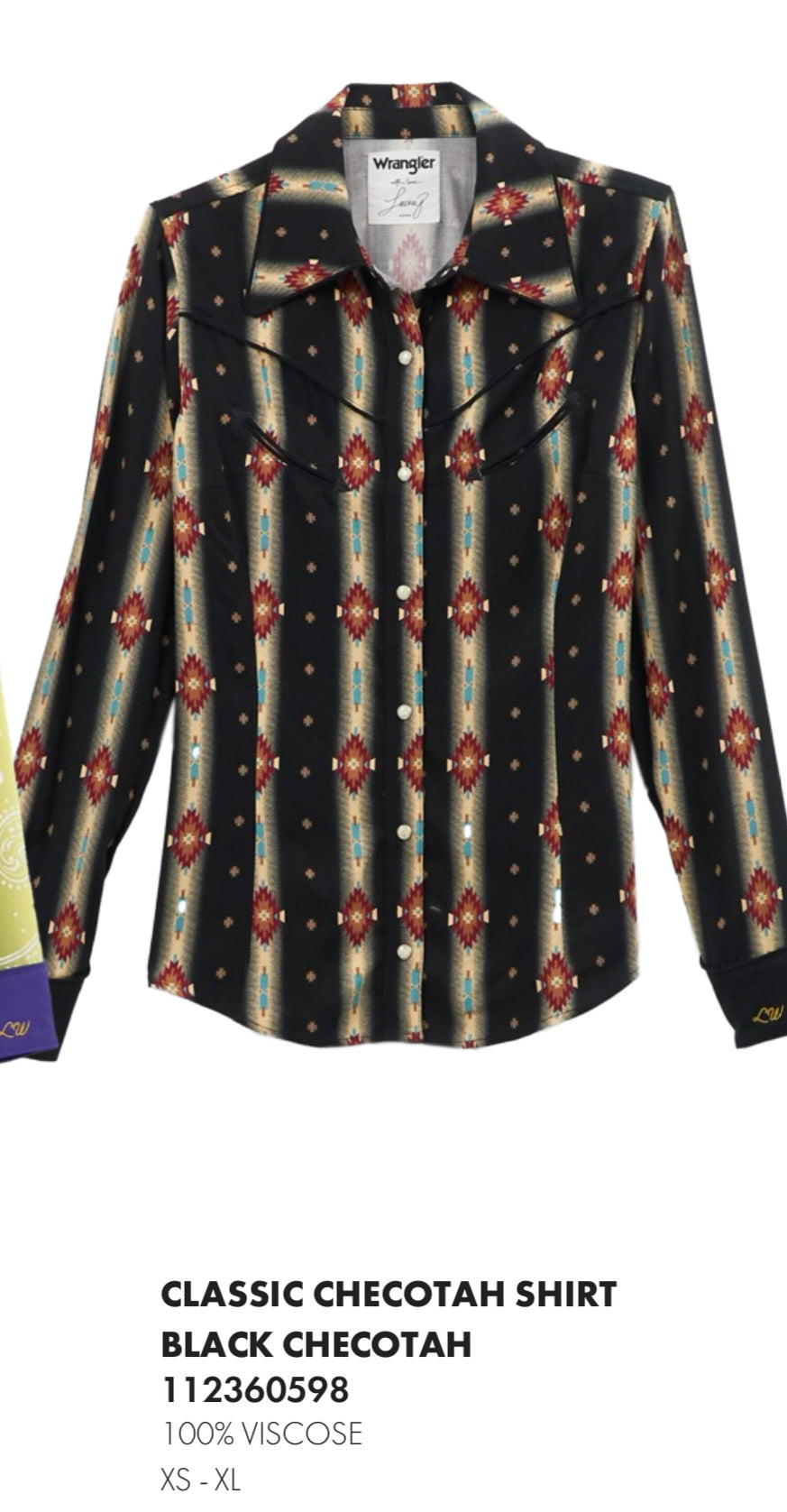 Lainey Wrangler Cheetah Rodeo Shirt