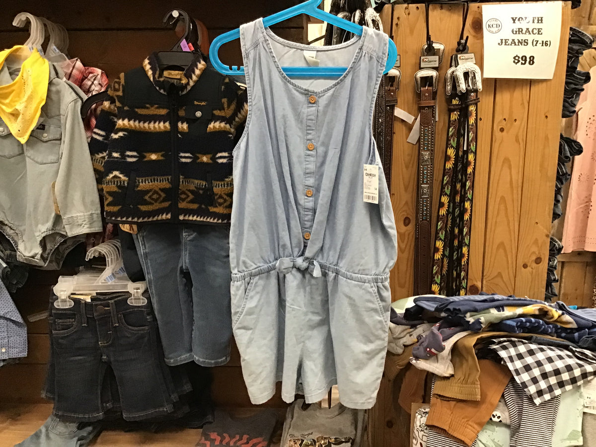 Girl's Denim Romper -size 14