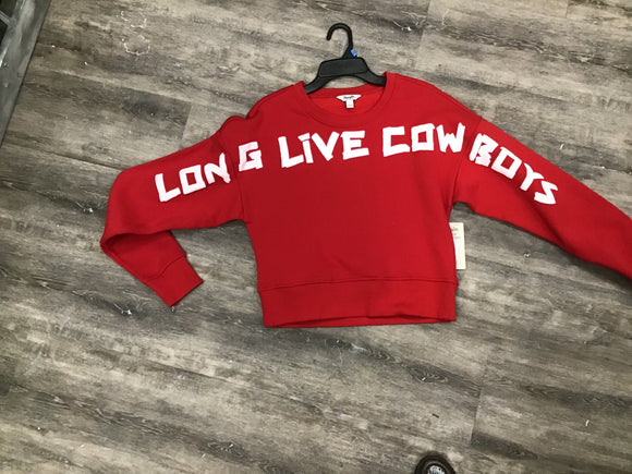 Wrangler Women’s Red Sweatshirt “Long Live Cowboys - size SMALL