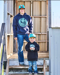 Women’s Navy Hoodie - Philly Green Sparkle