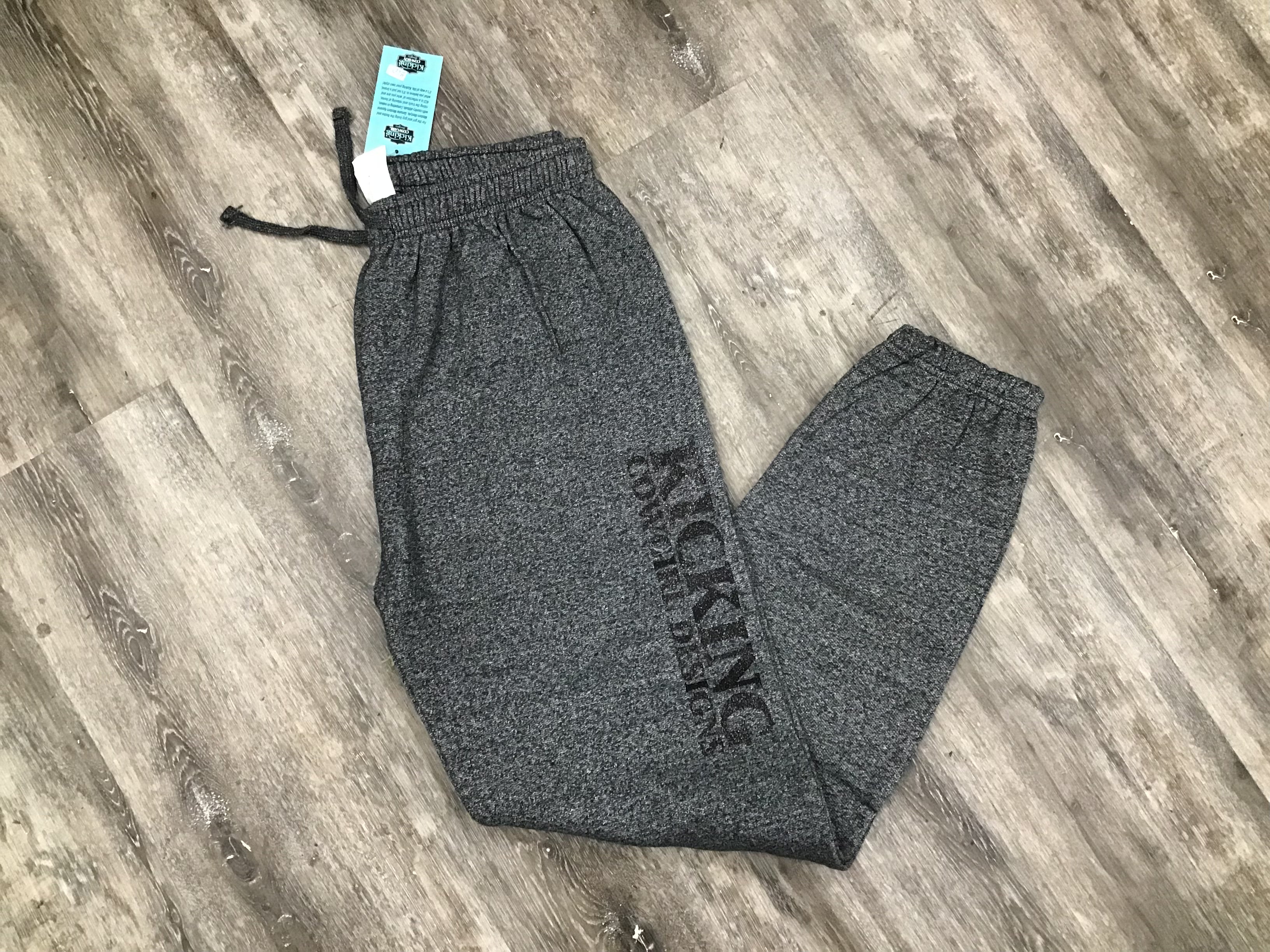 Kicking Cowgirl Trackpants- Black Sparkle