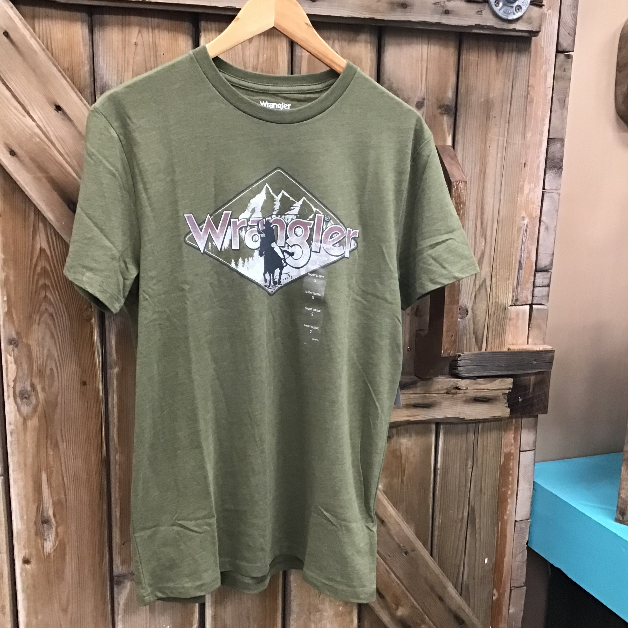 Wrangler Adult Green Tee