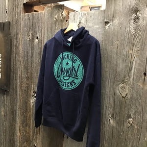 KCD Philly Hoodie- Navy with green sparkle