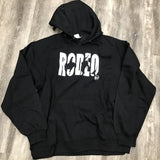 KCD Black Adult Hoodie with White Rodeo Logo