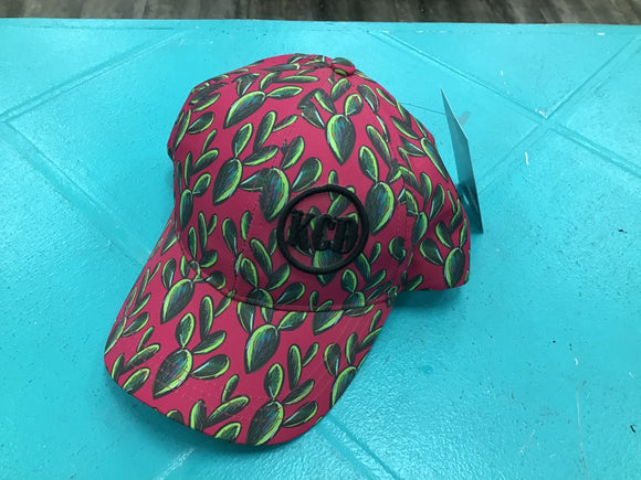 KCD Pink Cactus Ponytail Hat