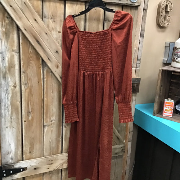 Wrangler Women’s Burnt Orange Dress - size SMALL