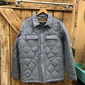 Wrangler Men’s Quilted Jacket - Grey - size LARGE