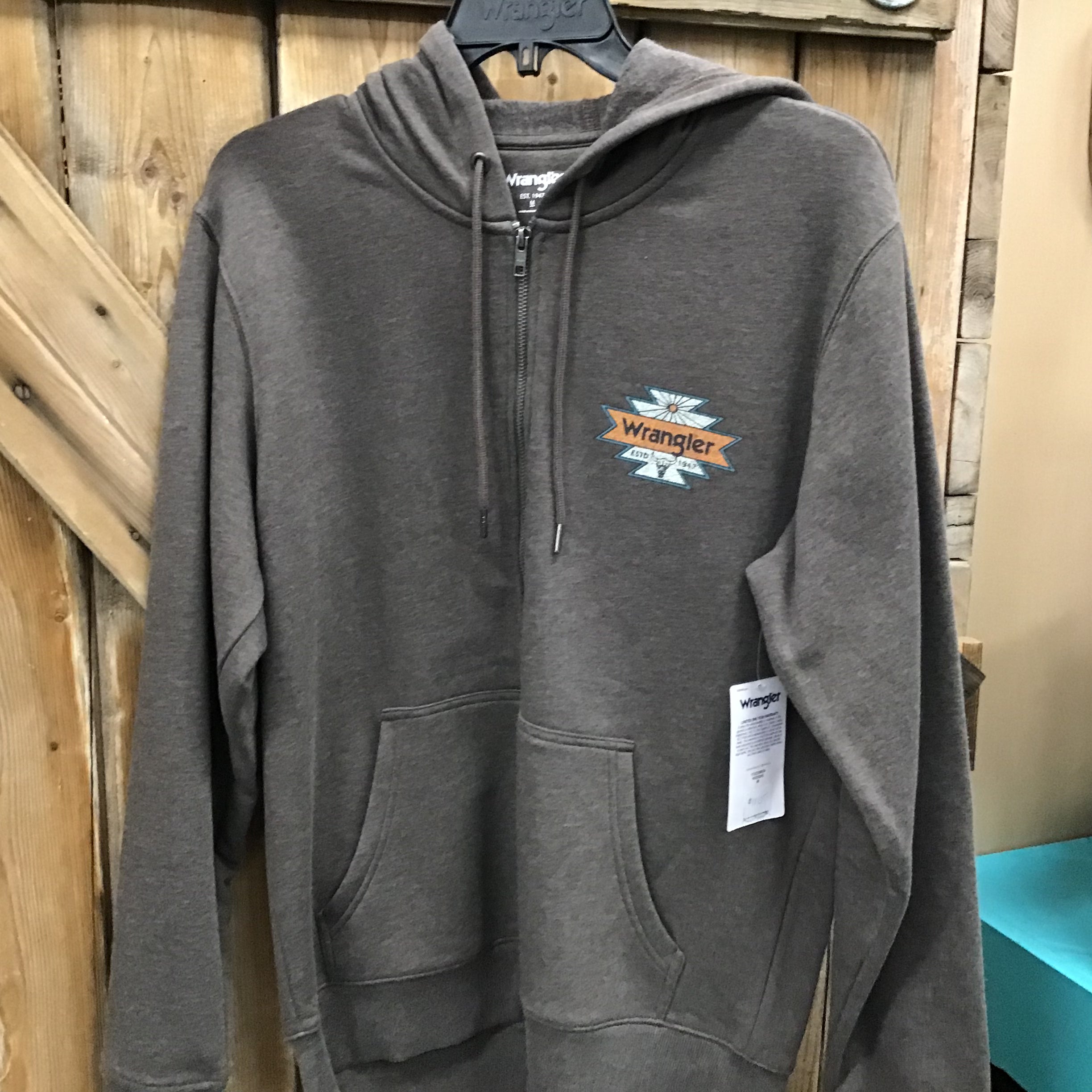 Wrangler Men’s Zip Hoodie -size MEDIUM