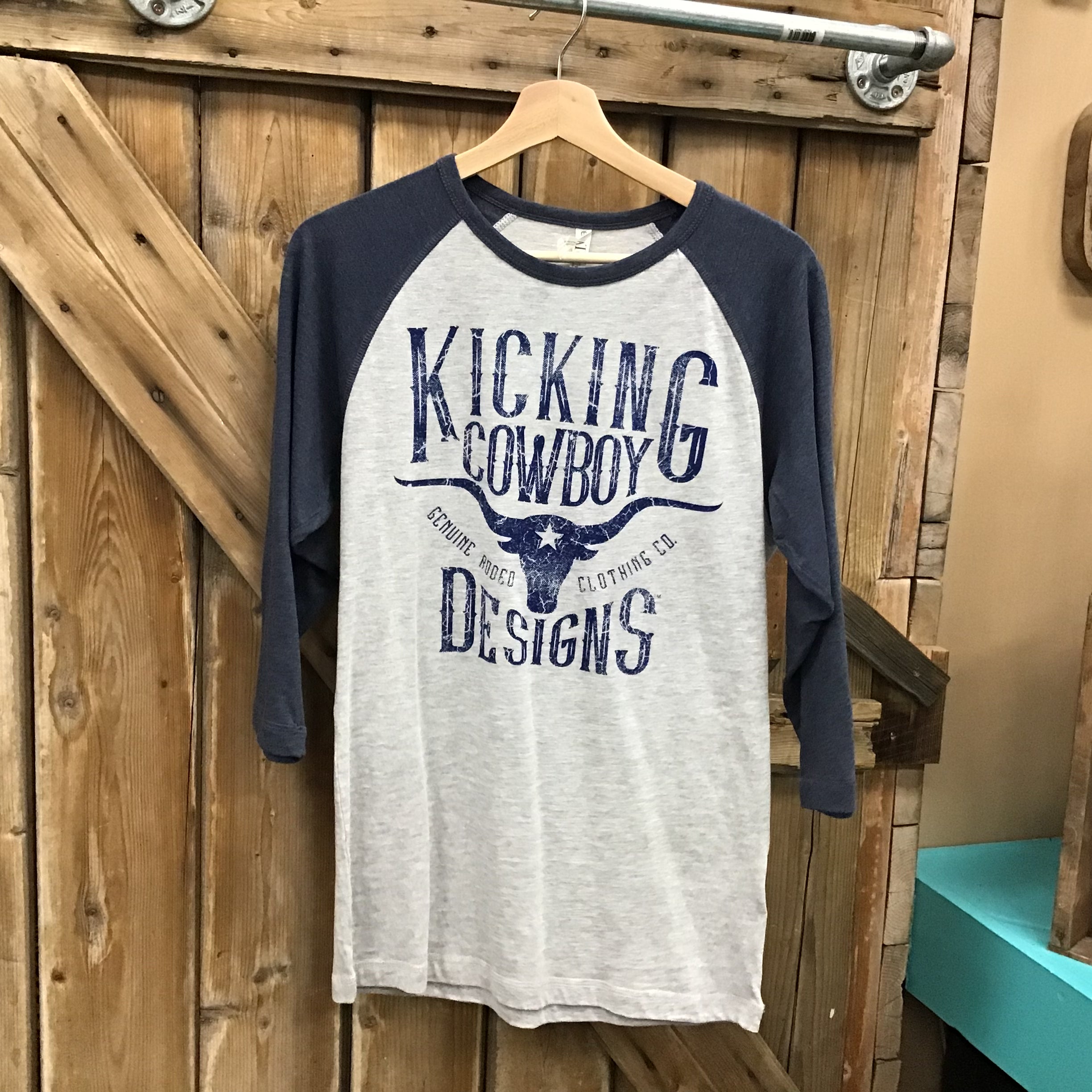 Men’s 3/4 Sleeve Tee- Longhorn