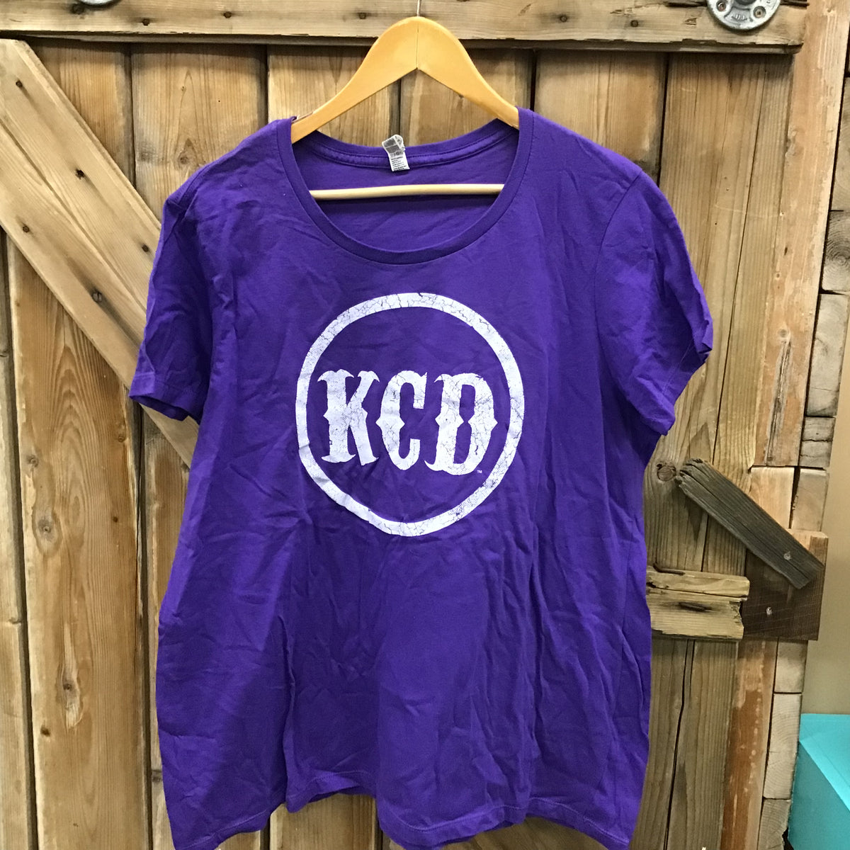 Women’s Purple Tee- KCD White - size  3 XL