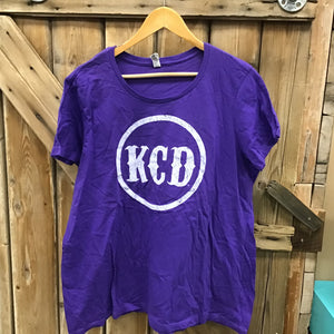 KCD Women’s Tee- Purple - size  3 XL