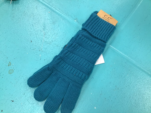 Turquoise Gloves