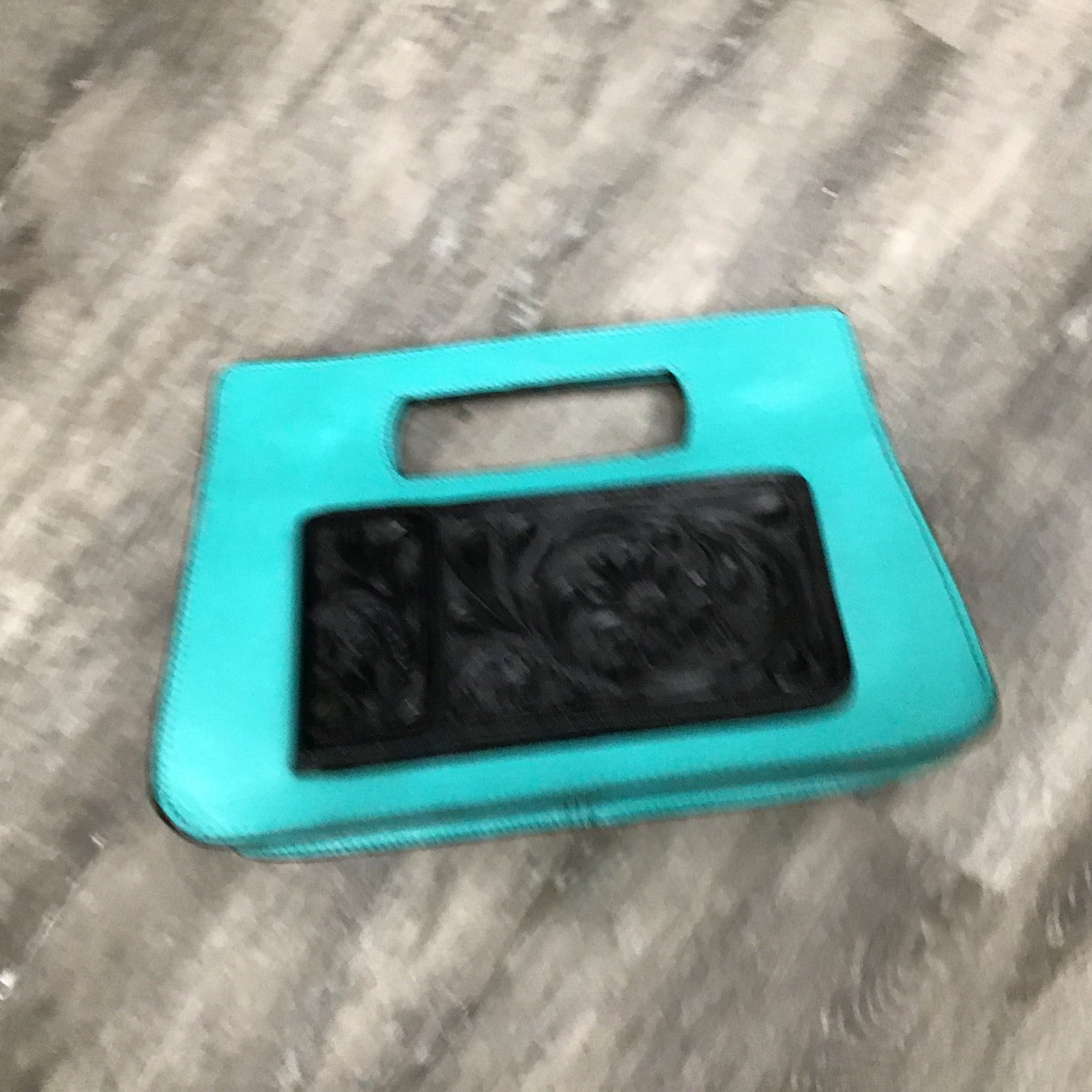 Small Leather Bag with Tooled Phone Case