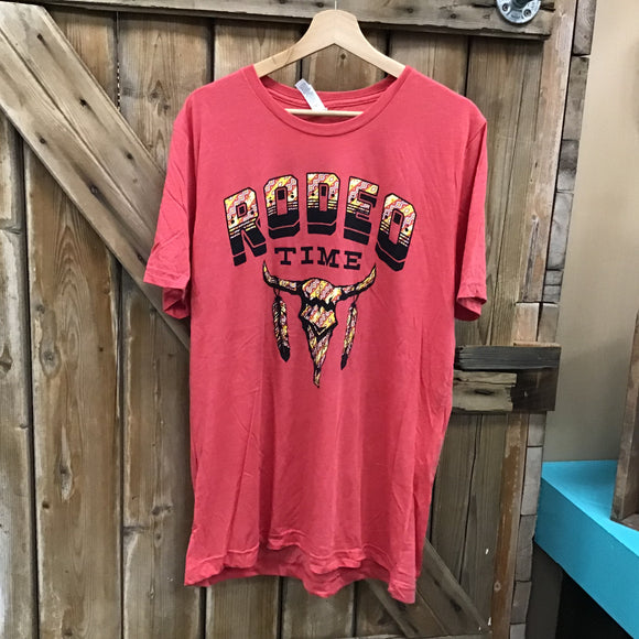 Rodeo Time Unisex Red Tee