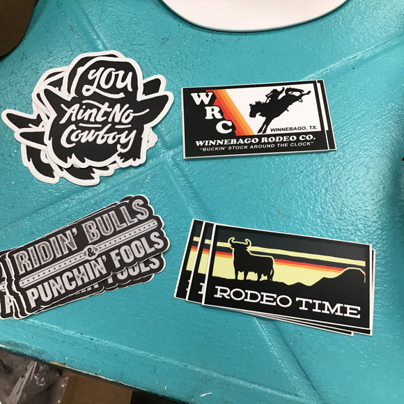 Rodeo Time Stickers