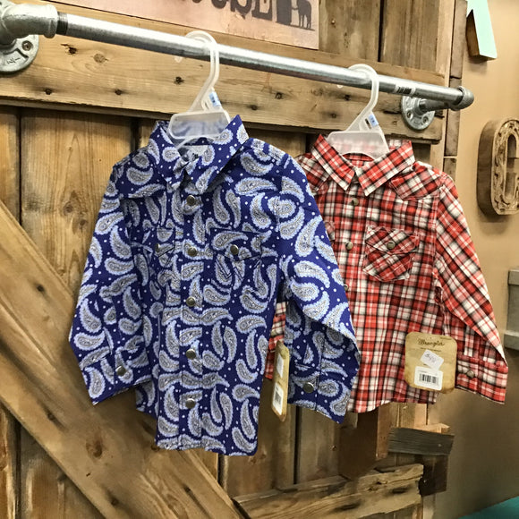 Wrangler Infant Boys Rodeo Shirt size 12M