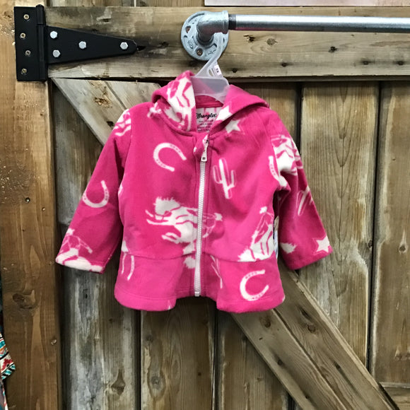 Wrangler Girl’s Pink Fleece - size 12M