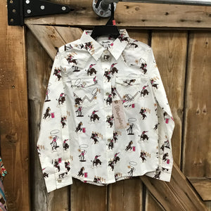 Wrangler Girl’s Rodeo Shirt size SMALL