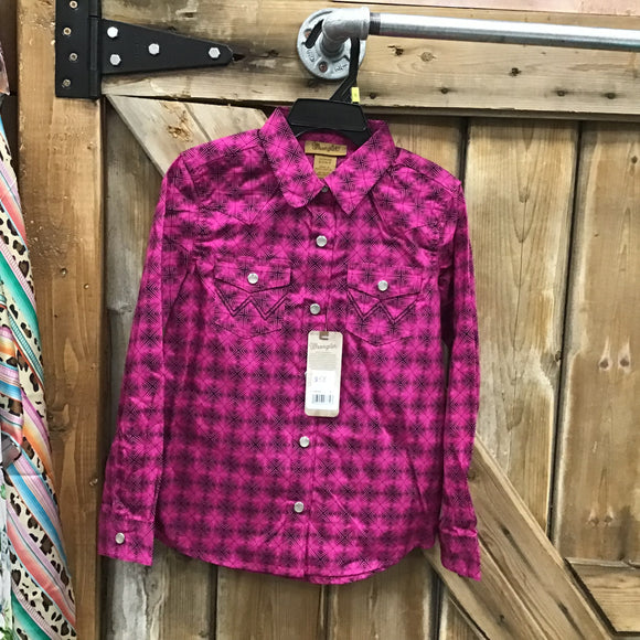 Wrangler Girl’s Pink Rodeo Shirt