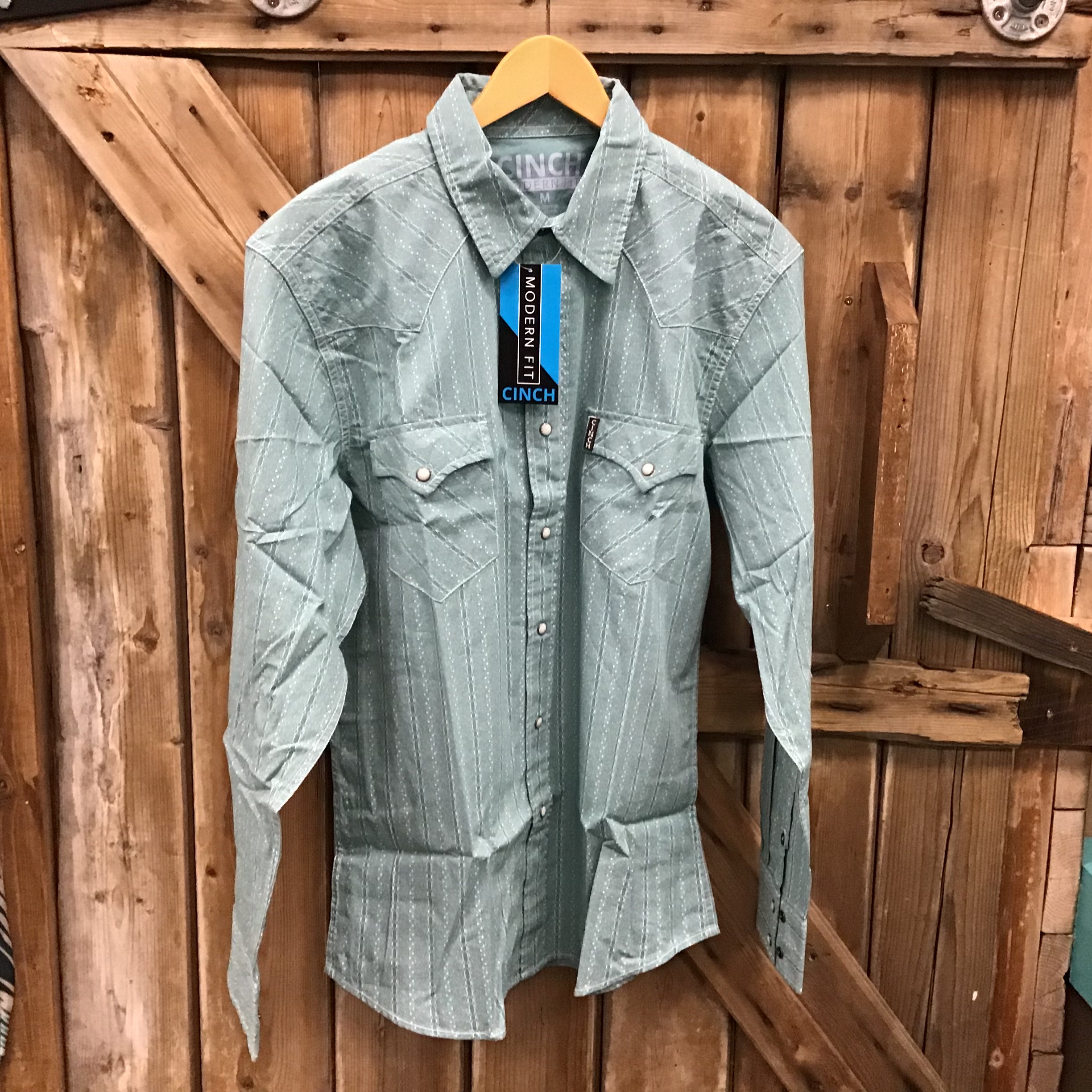Cinch Men’s Rodeo Shirt- Turquoise