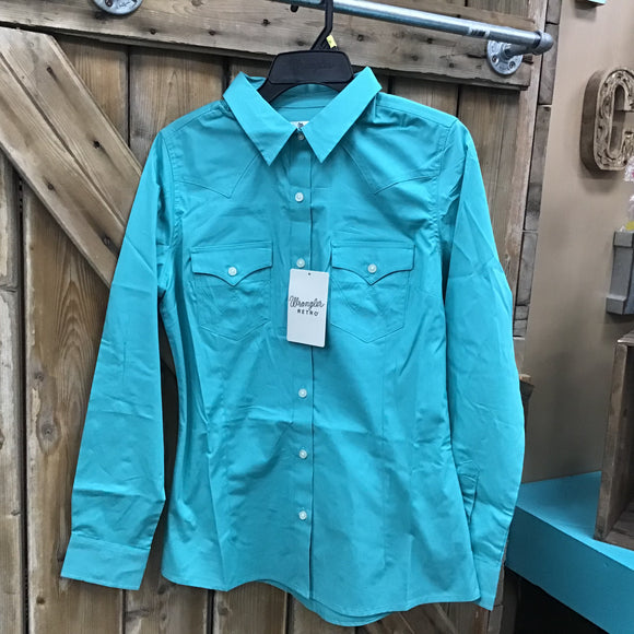 Wrangler Women’s Turquoise Rodeo Shirt