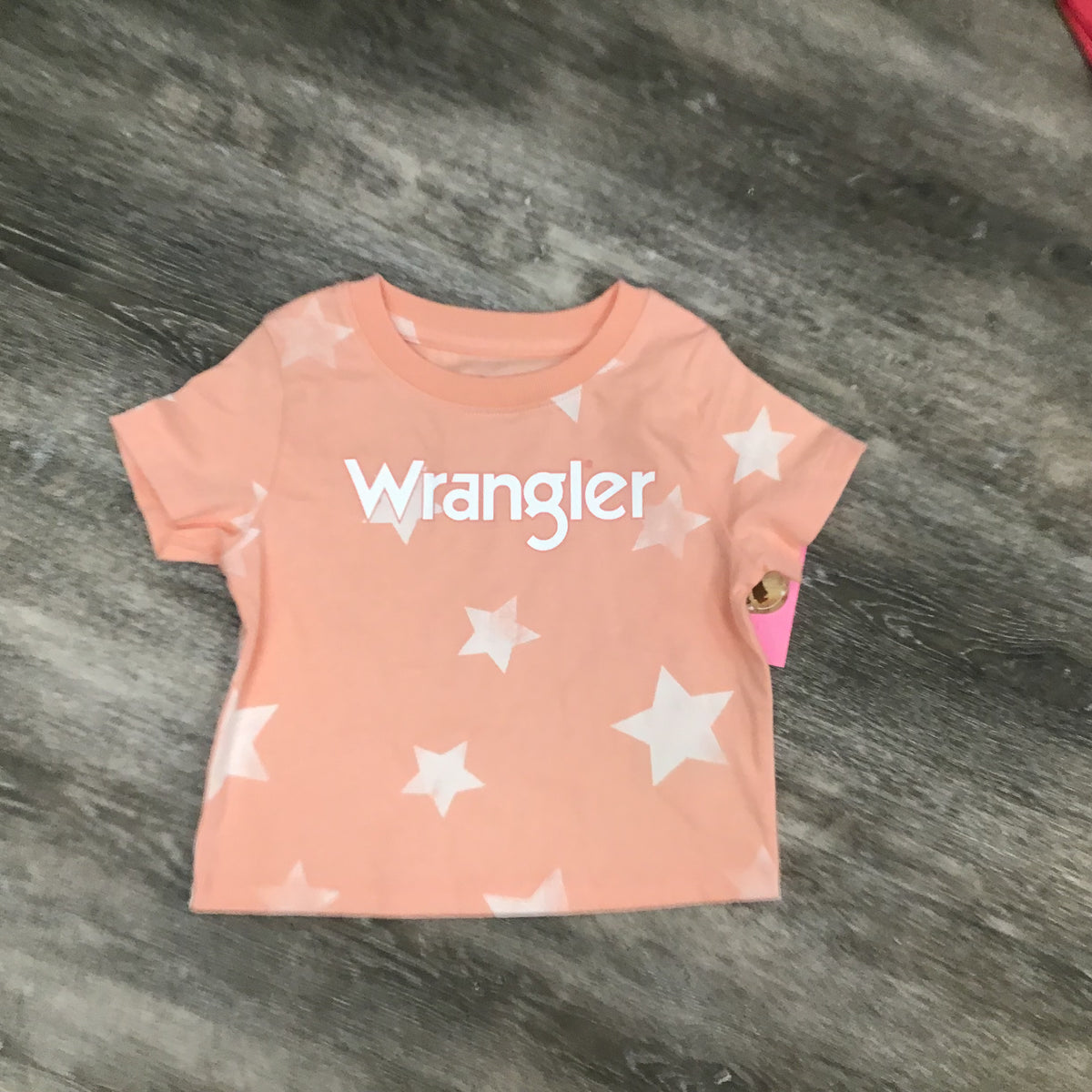 Wrangler Girl’s Peach Tee - size 12M