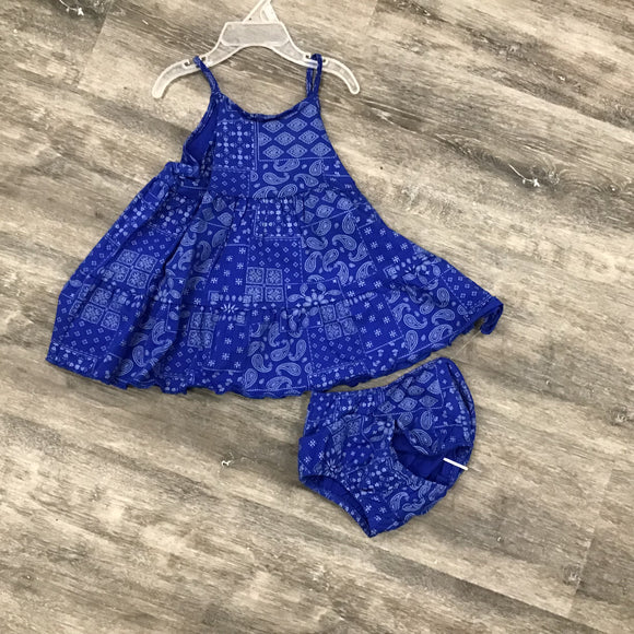Wrangler Girl’s Blue Dress with Diaper Cover size 12M