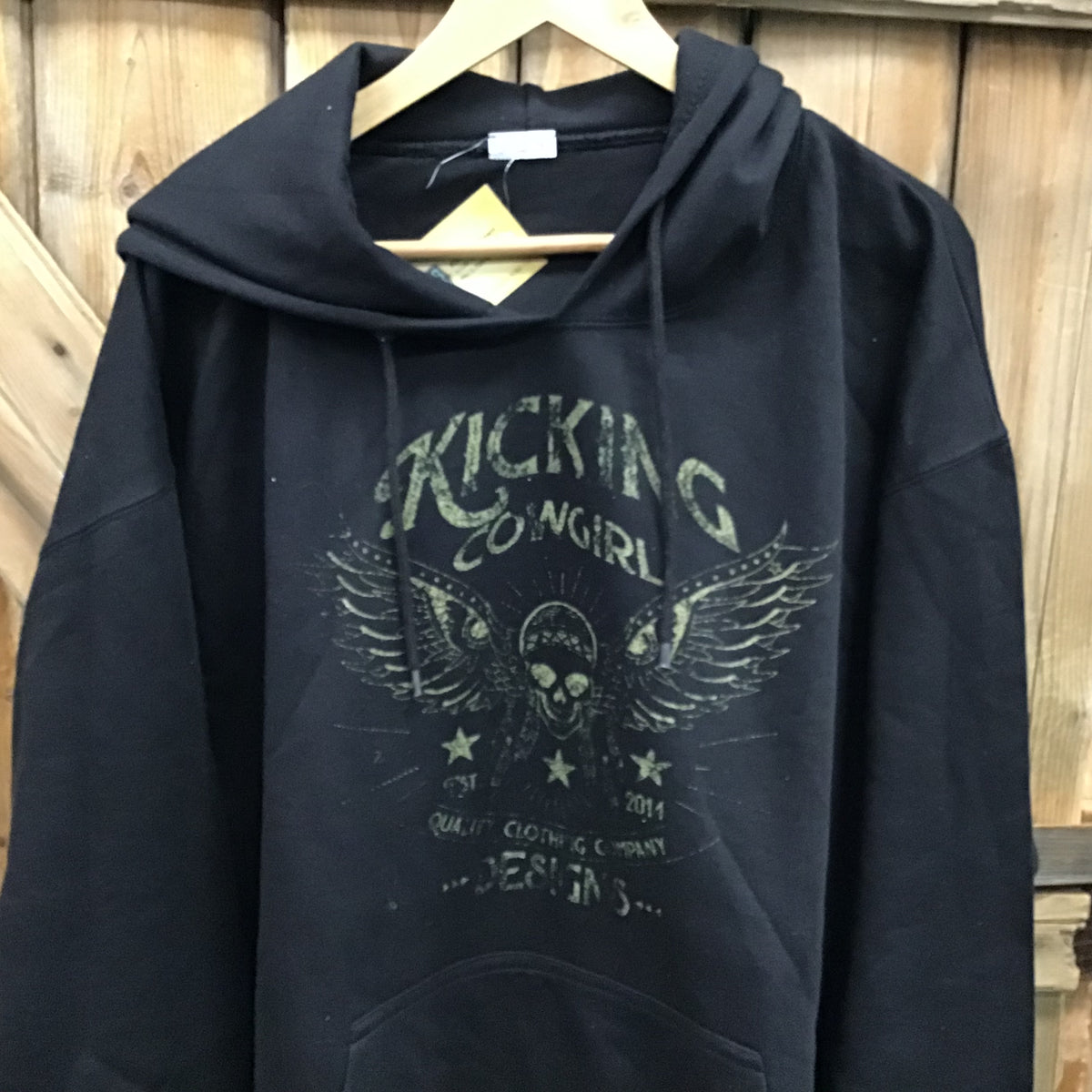 Women’s Black Hoodie -Skull Logo size 2XL