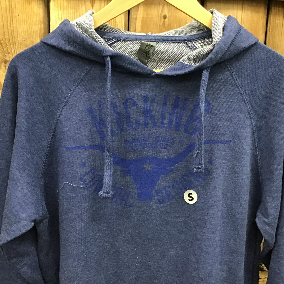 Women’s Blue Hoodie - Longhorn size SMALL