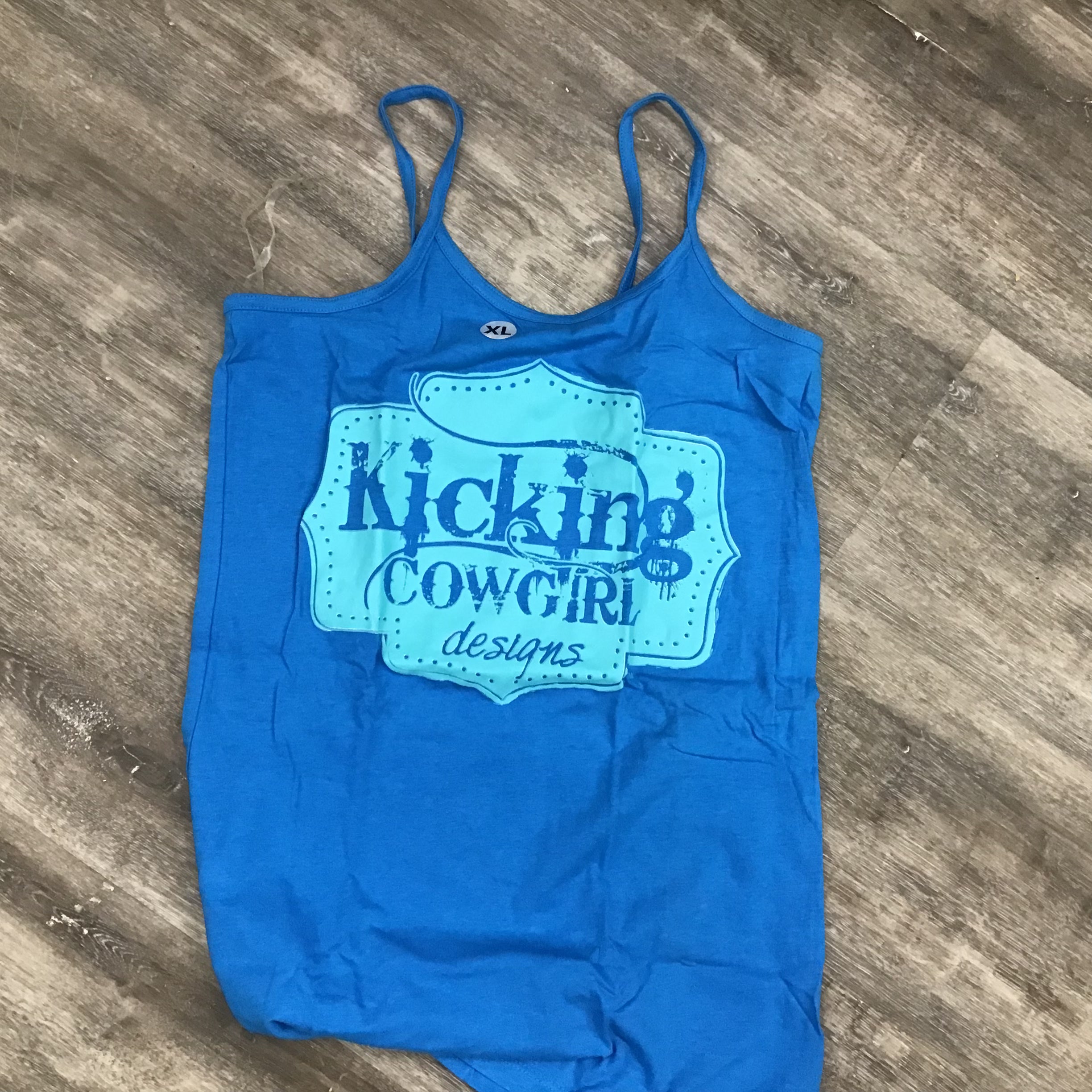 Women’s Spaghetti Strap Tank  -Buckle Turquoise