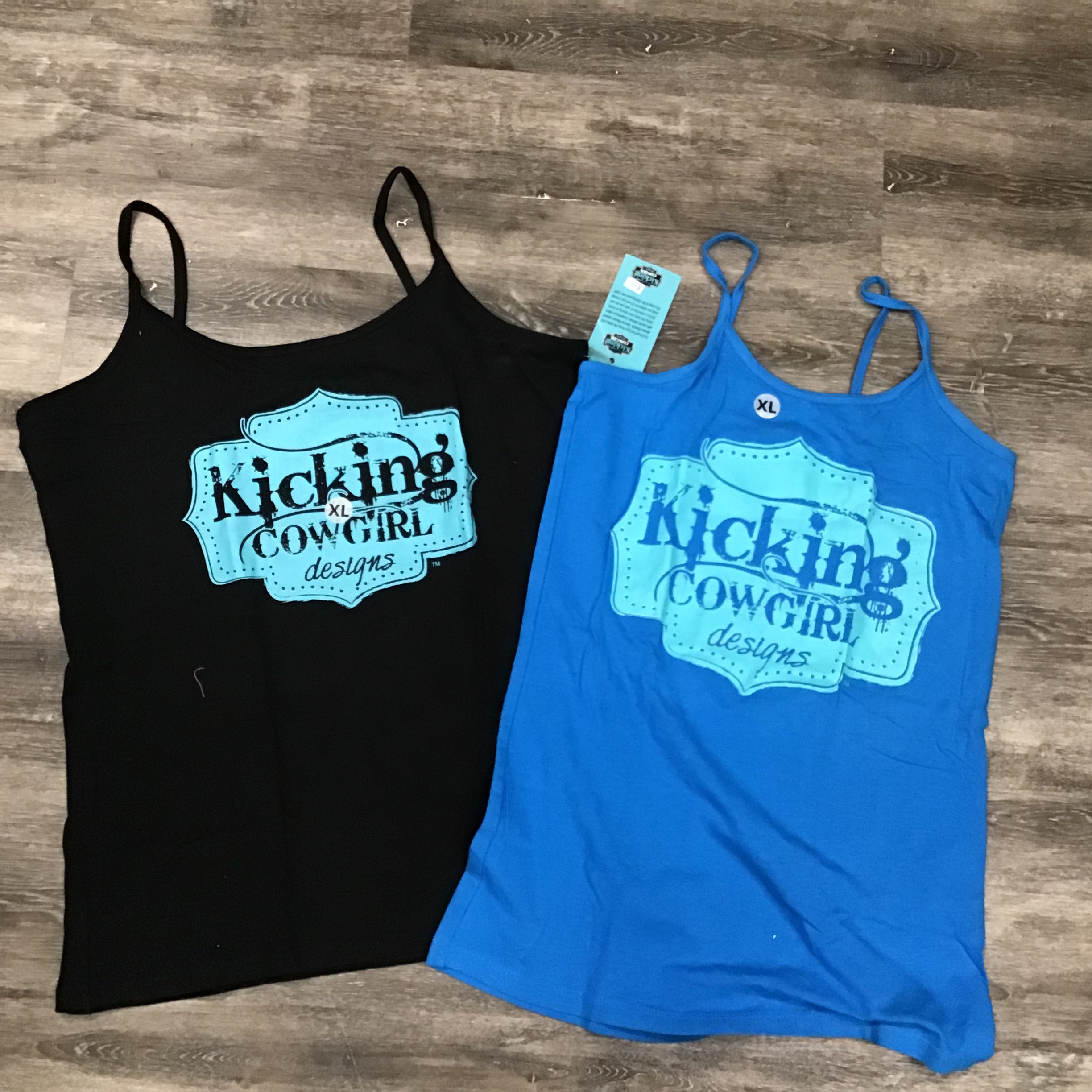 Women’s Spaghetti Strap Tank  -Buckle Turquoise