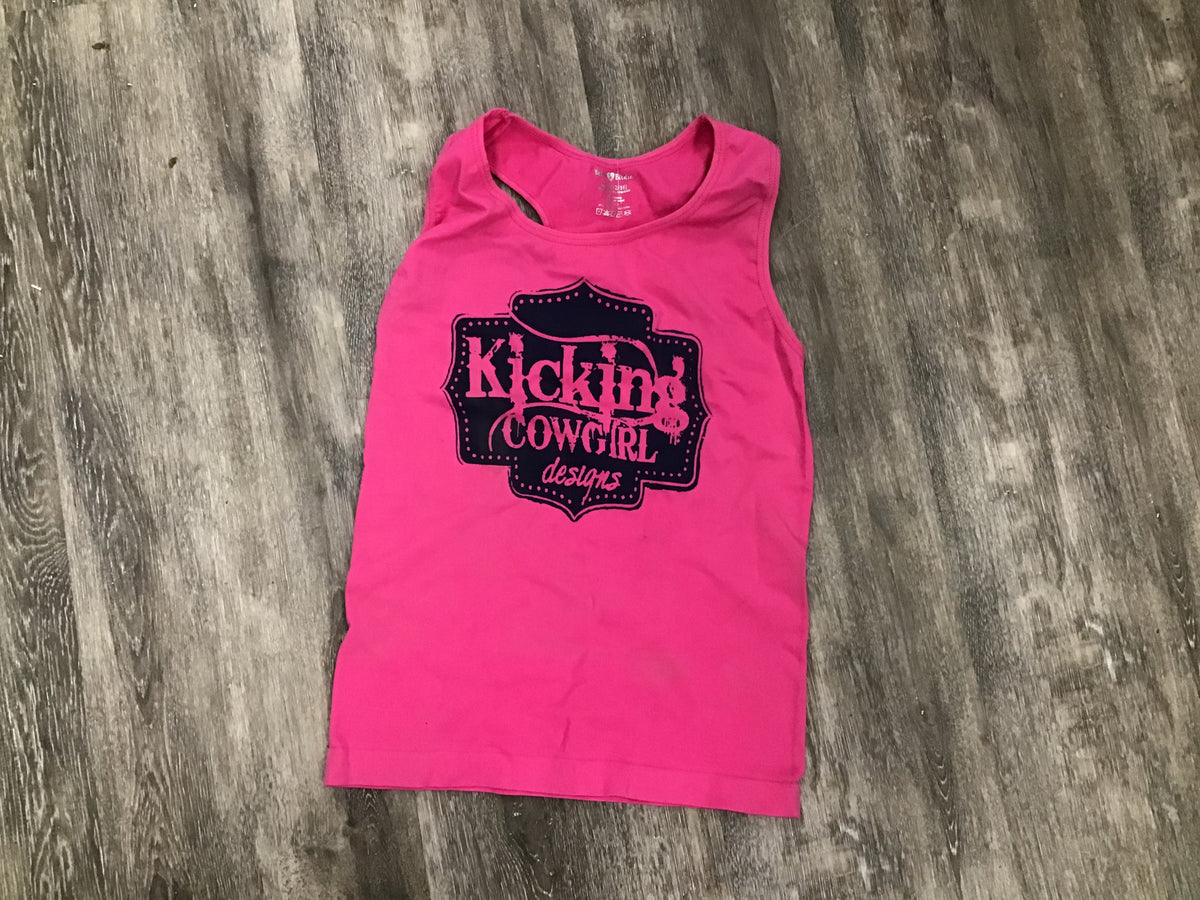 Girl’s  Pink Tank Top - Buckle Black -size L/XL (12/16)