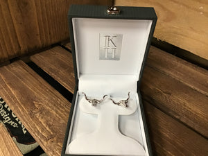 Kelly Herd Sterling Earrings - Longhorn