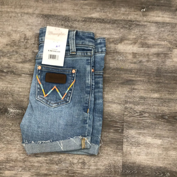 Wrangler Girl’s Jean Shorts - size 6 REGULAR