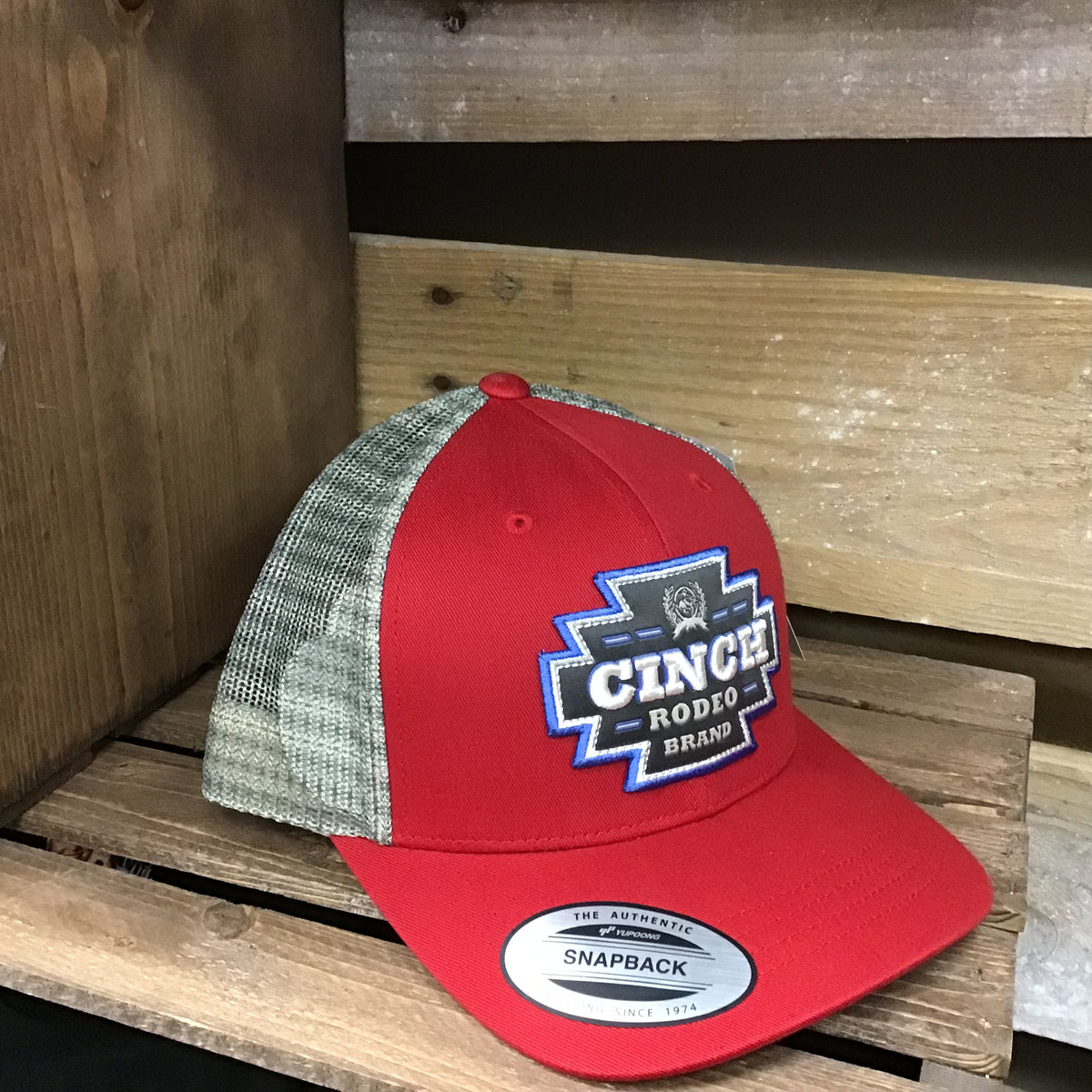 Cinch Hat - Red/ Tan