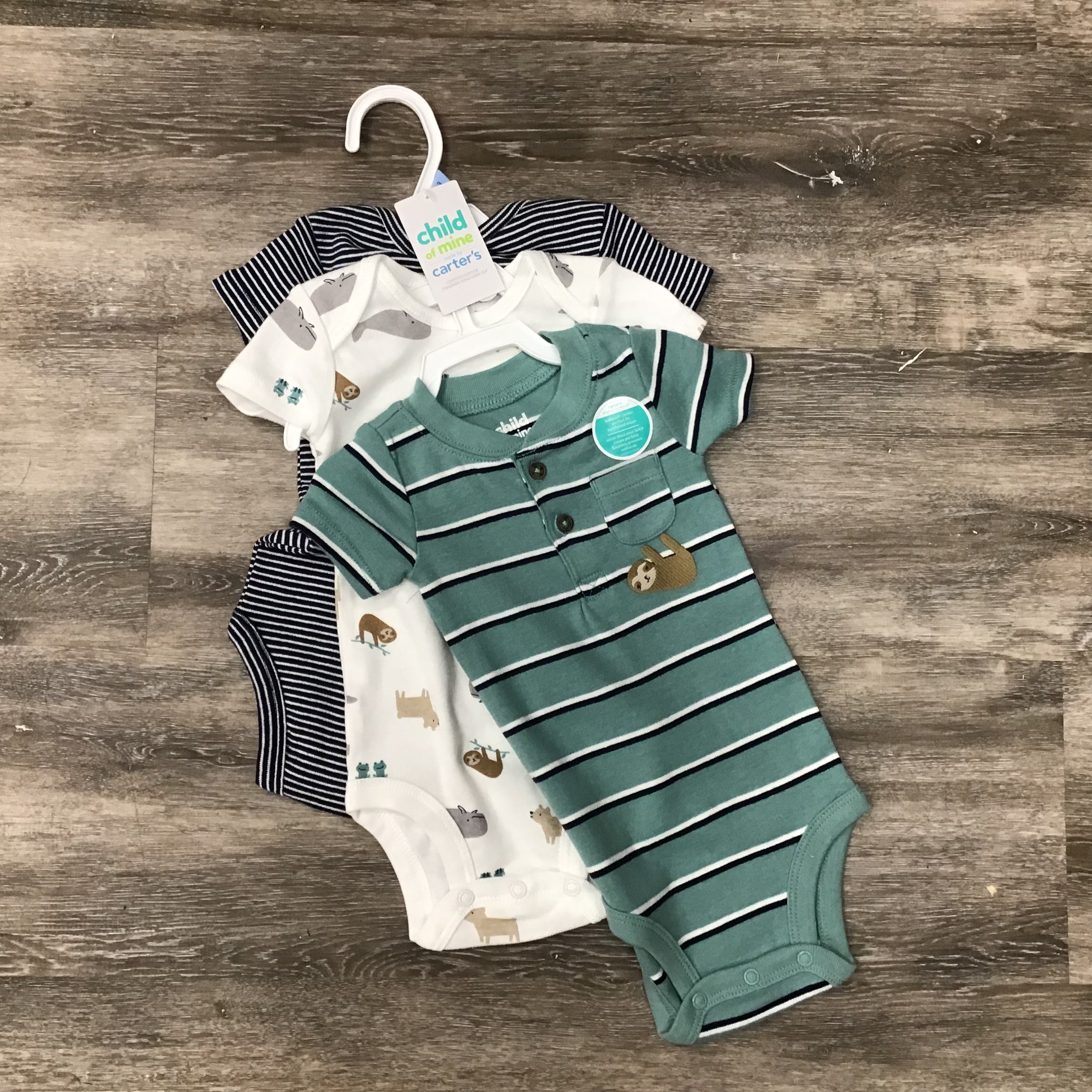 Infant 3 Piece Onesie Set - 3-6 months