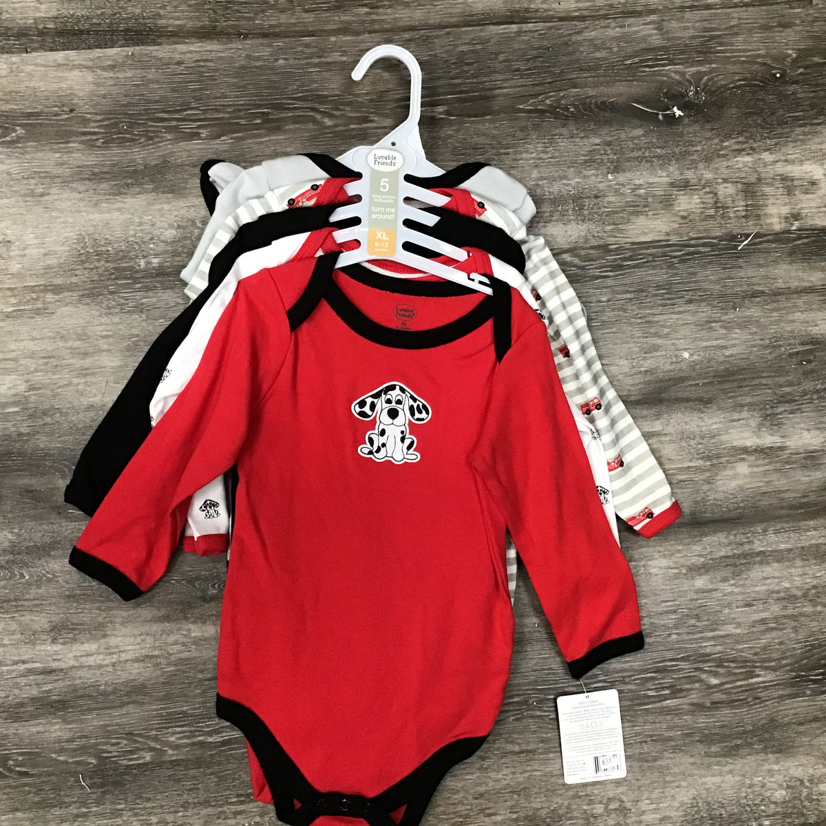 Infant Set of 5 Onesies -9-12 Months