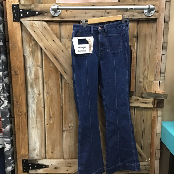 Lainey Wrangler Pintuck Flare Jean 28 x 32