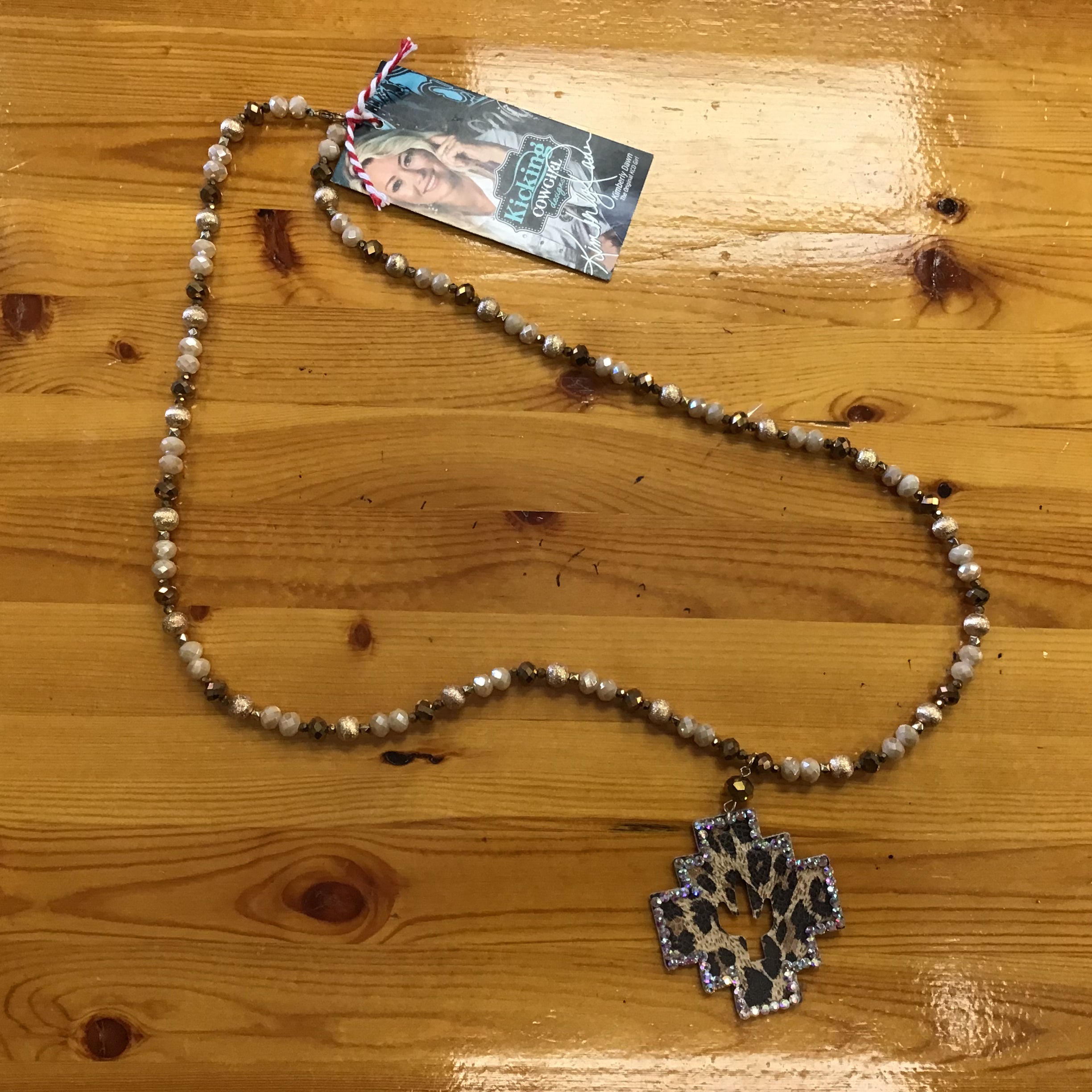 Necklace with Leopard Cactus