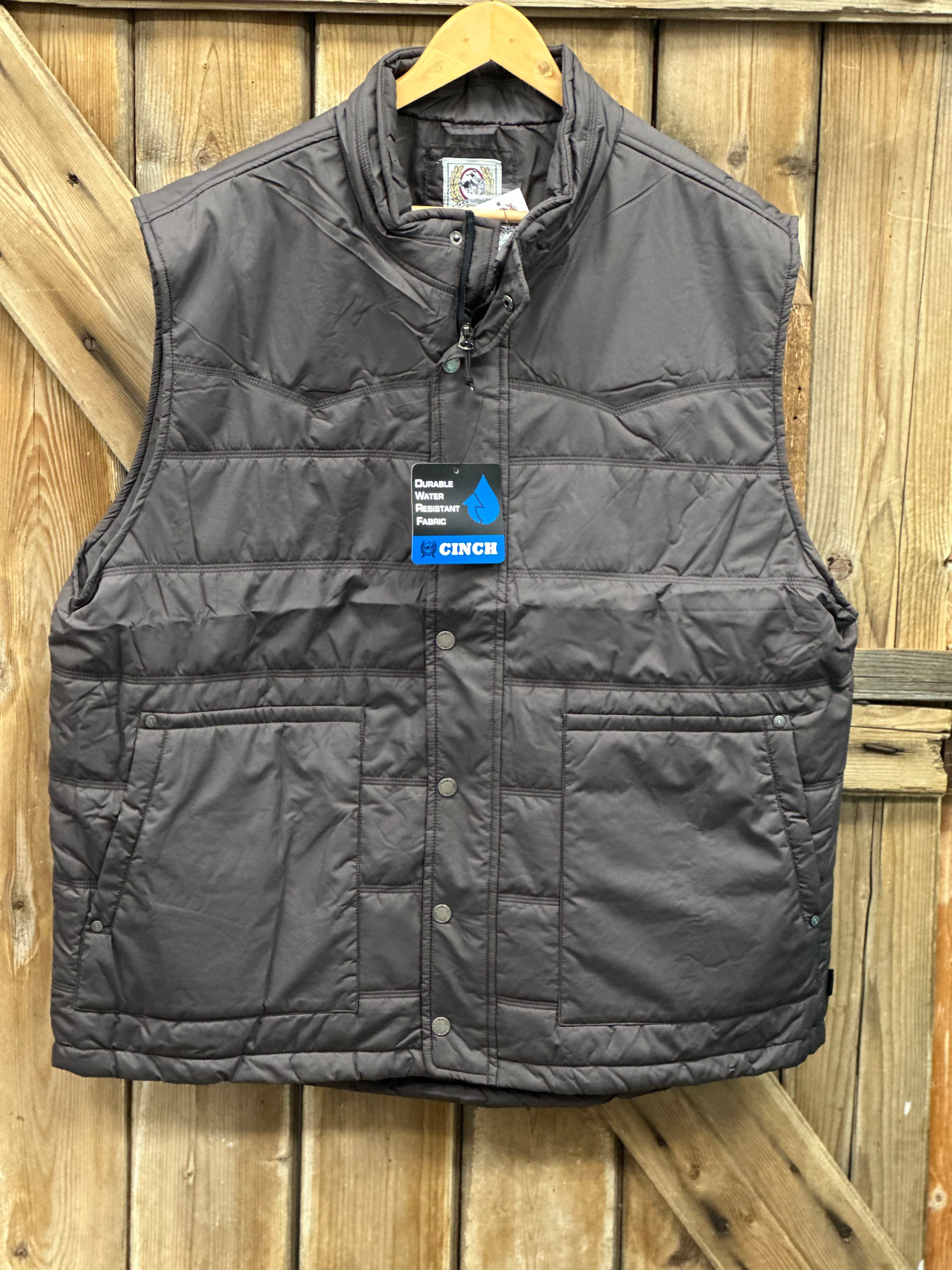 Cinch Men's Quilted Vest - Brown