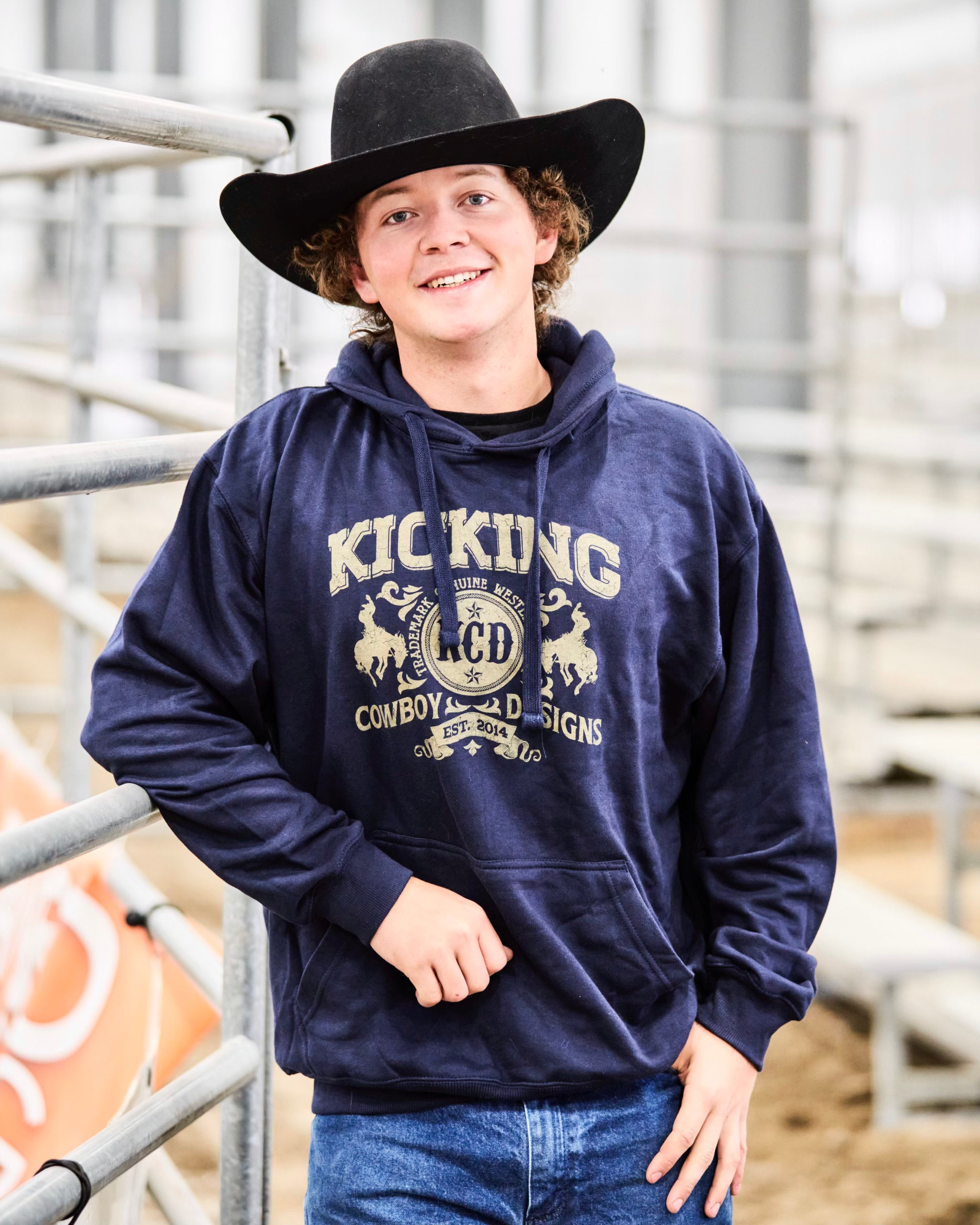 Men’s Navy Hoodie  - Bronc