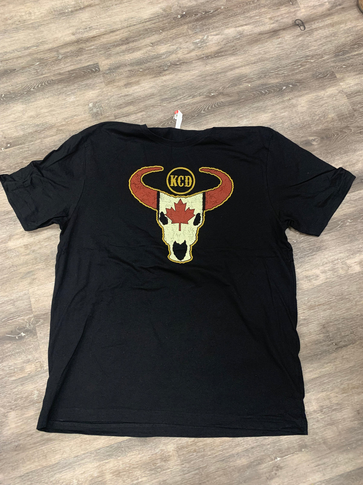 NEW Men’s Black Tee - KCD Canada Bull