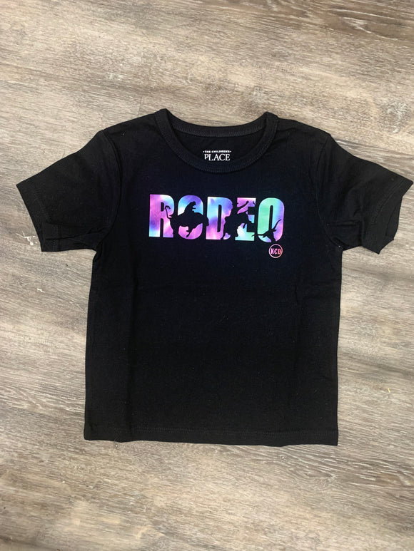 Infant Black Tee- Rodeo Tie Dye - size 18-24 months
