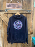 Women’s Navy Hoodie - Philly Paisley